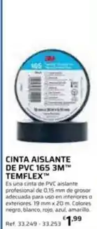 Coferdroza 3m - cinta aislante de pvc temflex oferta