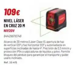 Coferdroza Bellota - nivel láser en cruz oferta