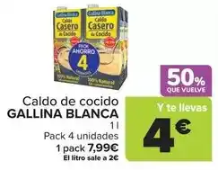 Carrefour Gallina blanca - caldo de cocido oferta