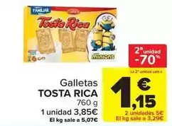 Carrefour Tosta rica - galletas oferta