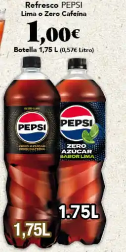 Gadis PEPSI Refresco Lima o Zero Cafeína oferta