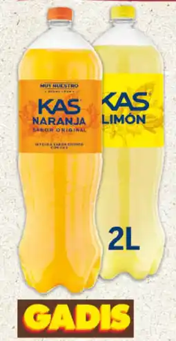 Gadis KAS Refresco Limón o Naranja oferta