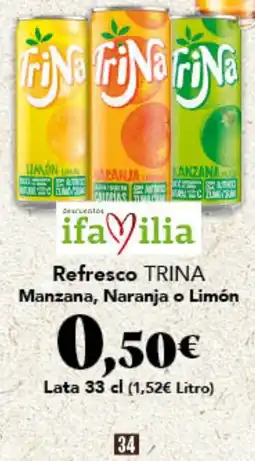 Gadis TRINA Refresco Manzana, Naranja o Limón oferta