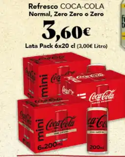 Gadis COCA-COLA Refresco Normal, Zero Zero o Zero oferta