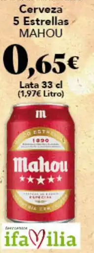 Gadis MAHOU Cerveza 5 Estrellas oferta