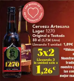 Gadis 1270 Cerveza Artesana Lager Original o Tostada oferta