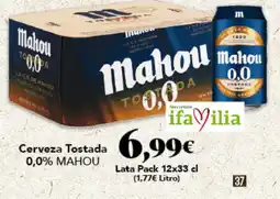 Gadis MAHOU Cerveza Tostada 0,0% oferta