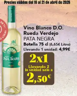 Gadis PATA NEGRA Vino Blanco D.O. Rueda Verdejo oferta