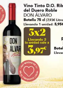 Gadis DON ÁLVARO Vino Tinto D.O. Ribera del Duero Roble oferta