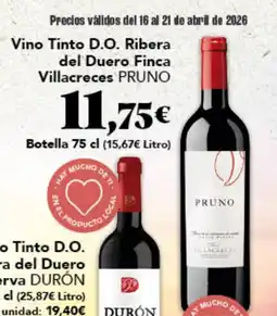 Gadis DURON Vino Tinto D.O. Ribera del Duero Finca Villacreces oferta