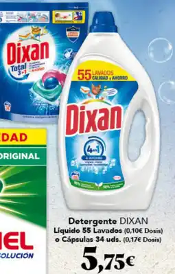 Gadis DIXAN Detergente Líquido Cápsulas oferta