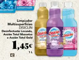 Gadis DISICLÍN Limpiador Multisuperficies Desinfectante Lavanda, Acción Total Mascotas o Acción Total Gold oferta