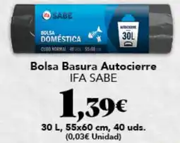 Gadis IFA SABE Bolsa Basura Autocierre oferta