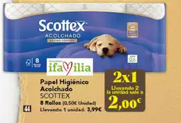 Gadis SCOTTEX Papel Higiénico Acolchado oferta