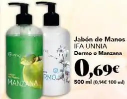 Gadis IFA UNNIA Jabón de Manos Dermo o Manzana oferta