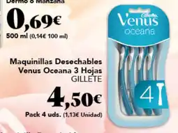 Gadis GILLETE Maquinillas Desechables Venus Oceana 3 Hojas oferta