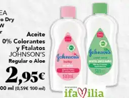 Gadis JOHNSON'S Aceite 0% Colorantes y Ftalatos oferta