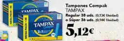 Gadis TAMPAX Tampones Compak oferta