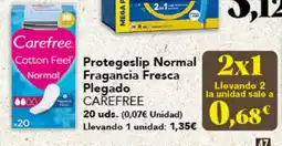 Gadis CAREFREE Protegeslip normal fragancia fresca Plegado oferta