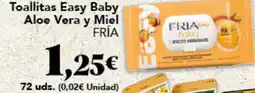 Gadis FRIA Toallitas Easy Baby Aloe Vera y Miel oferta