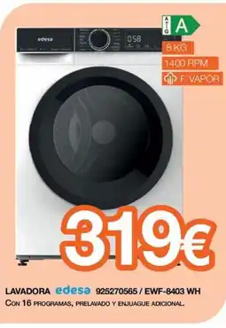 Expert EDESA Lavadora 925270565/ewf-8403 wh oferta