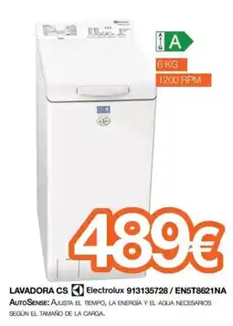 Expert ELECTROLUX Lavadora cs 913135728/en5t8621na oferta