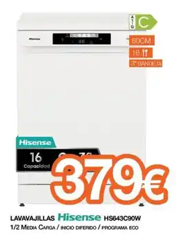 Expert HISENSE Lavavajillas hs643c90w oferta