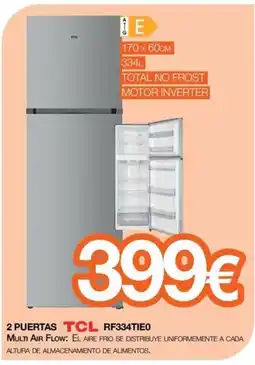 Expert TCL 2 puertas rf334tieo oferta