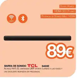 Expert TCL Barra de sonido s45he oferta