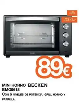 Expert BECKEN Mini horno bmo9618 oferta