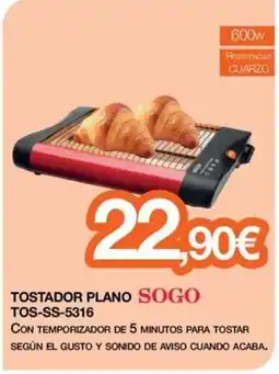 Expert SOGO Tostador plano tos-ss-5316 oferta