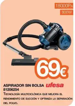 Expert UFESA Aspirador sin bolsa 81206254 oferta