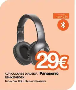 Expert PANASONIC Auriculares diadema rbhx220bdek oferta