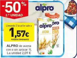 Hiperber ALPRO de avena con o sin azúcar oferta