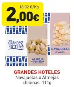 Hiperber GRANDES HOTELES Navajuelas o Almejas chilenas oferta
