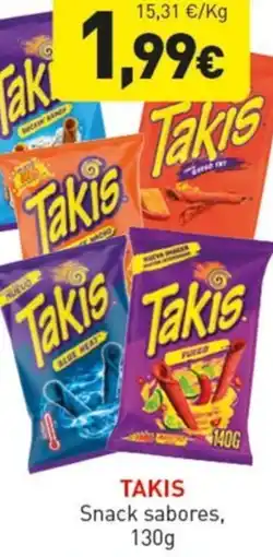 Hiperber TAKIS Snack sabores oferta