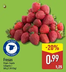 ALDI Fresas oferta