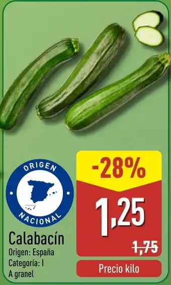 ALDI Calabacín oferta