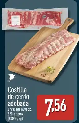 ALDI Costilla de cerdo adobada oferta