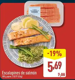 ALDI Escalopines de salmón oferta