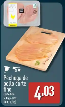 ALDI Pechuga de pollo corte fino oferta