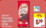 ALDI CHOCEUR Chocolate negro 55% cacao oferta