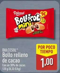 ALDI DULCESOL Bollo relleno de cacao oferta
