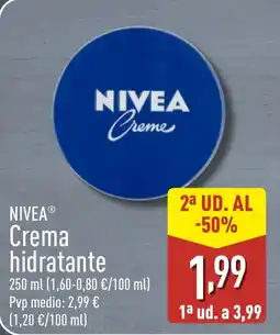 ALDI NIVEA Crema hidratante oferta