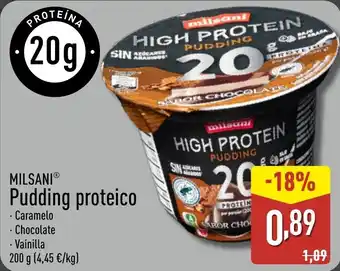 ALDI MILSANI Pudding proteico oferta