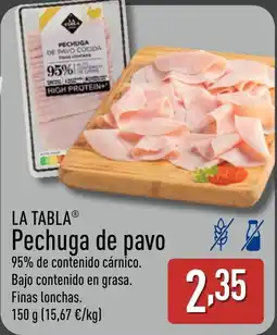 ALDI LA TABLA Pechuga de pavo oferta
