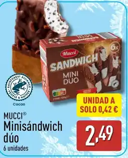 ALDI MUCCI Minisándwich dúo oferta