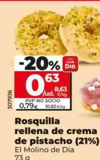 Dia El molino de dia - rosquilla rellena de crema de pistacho (21%) oferta