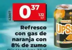 Dia Dia upss - refresco con gas de naranja con 8% de zumo oferta