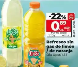 Dia Dia upss - refresco sin gas de limón/de naranja oferta